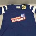 Calhoun NHL Womens Retro Varsity Short Sleeve Cotton V-Neck T-Shirt, Size Large
