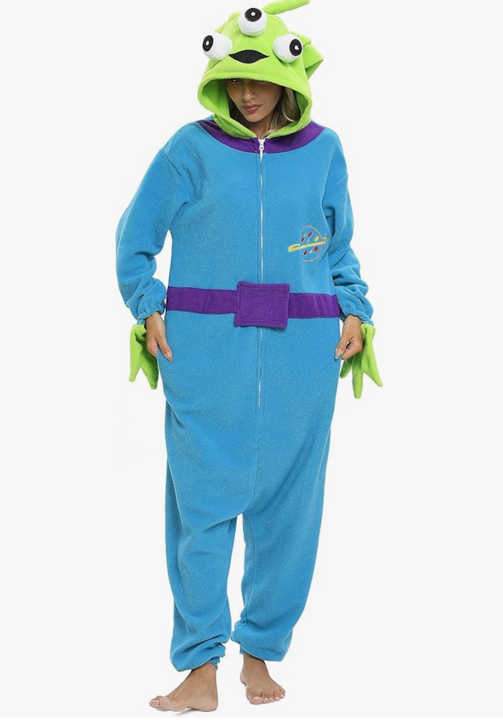 Wishliker Adult Onesie Animal Pajamas Halloween Cosplay Costumes Party Wear Blue, XS