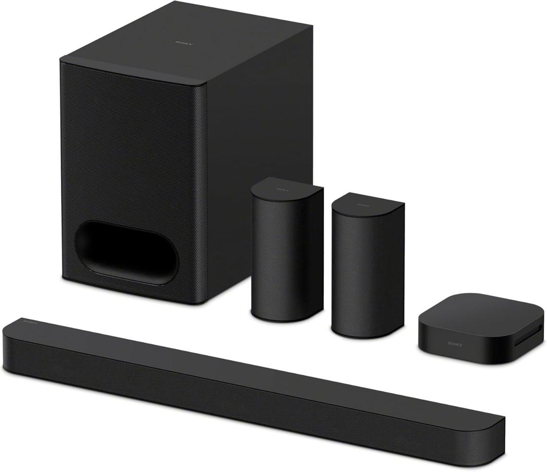 Sony BRAVIA Theater System 6, 5.1ch Home Theater System soundbar with subwoofer and Rear Speakers, Surround Sound by Dolby Atmos/DTS:X Compatible HT-S60