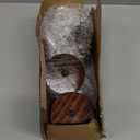 Tbestmax Qtips Holder Bathroom Container, 10 OZ Cotton Ball/Swabs Dispenser, Apothecary Jar Organizer for Storage Brown Wood Lids