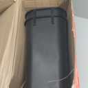 Amazon Basics Small Rectangular Commercial Office Wastebasket, Easy to Clean, 3 Gallon, Black, 2-Pack