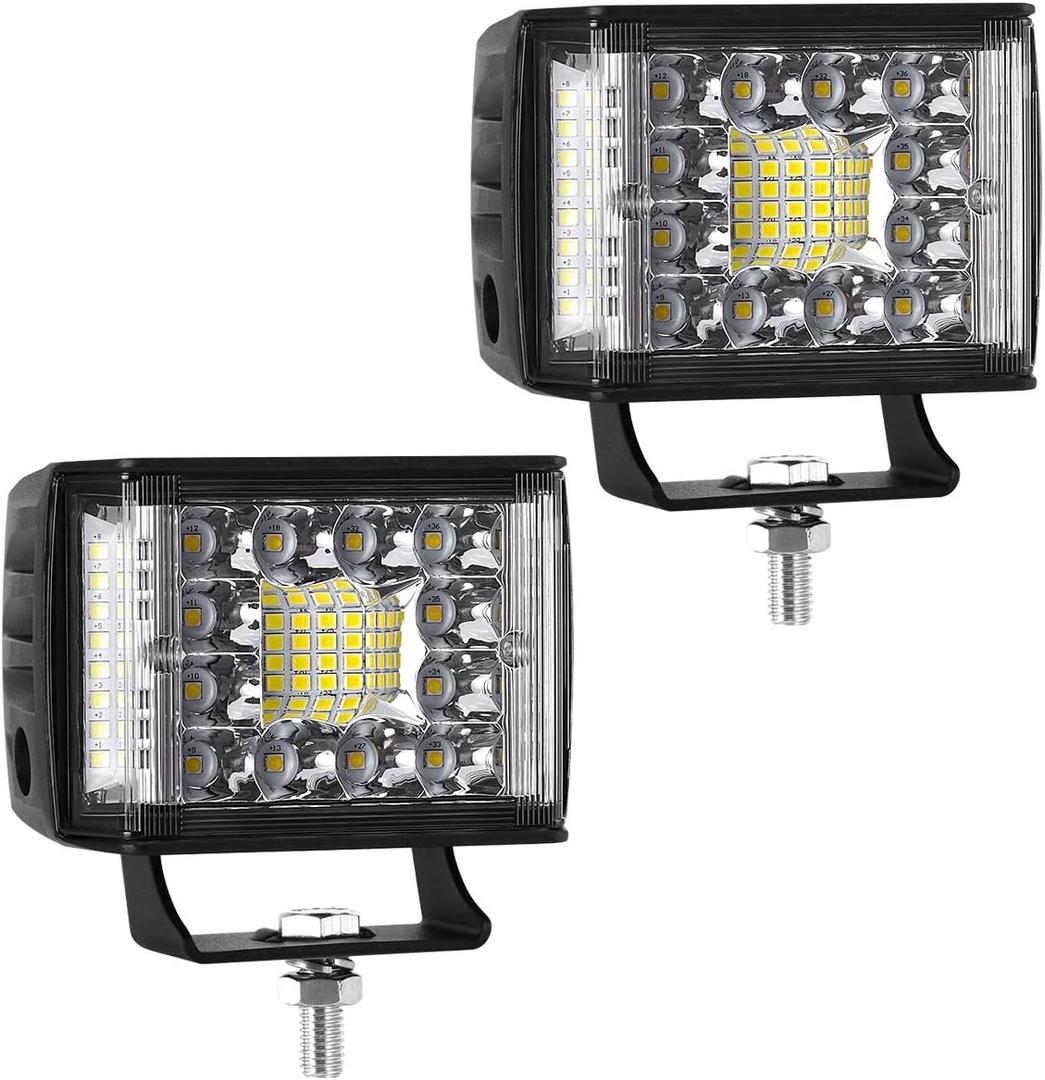 Kawell 2pcs 48W LED Driving Light Pods Add-On Fog Light Floodlight Spotlight Work Light Pods for Off Road Trucks Tractor Boat ATV UTV 4X4 SUV Kawell 2pcs 48W LED Driving Light Pods Add-On Fog Light Floodlight Spotlight Work Light Pods for Off Road Trucks Tractor Boat ATV UTV 4X4 SUV
