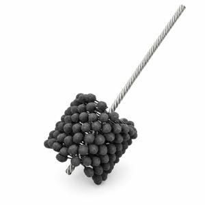 Cylinder Hone Tool, 4.125" (105mm) Silicon Carbide Ball Hone for Engine Deglazing, 240 Grit Bore Honing Brush for Automotive, Marine & Small Engine Rebuilds (240 Grit, 4.125")