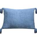 Parklane Woven Pillow, 14"x20", Blue