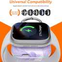 HUOTO Portable Wireless Charger for Apple Watch Magnetic iwatch Charger 1200mah Power Bank Camping Travel Essentials Watch Charger for Series 11/10/9/8/7/6/Se/5/4/3/2/1/Ultra/Ultra 2/Ultra 3