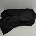 2 Pack Open Back Fitted Tablecloths, Black for 6ft Rectangular Table, Washable Polyester - Suitable for Party, Wedding, Trade Show, Dessert Table