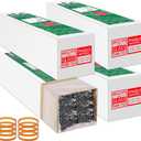 Feifeiya 4 Sets 49 x 12 Inch Recycling Box for Straight Lamps with Bags Straight Lamps Recycling Storage Bin Box that Holds up to 61 x T12 Tube Lights or 132 x T8 Fluorescent Tubes