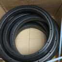 Wheelchair Rear Wheel Replacement Tire, 24 "X 1" Universal Flat-Free Polyurethane Tire,Equipped With Installation Tools, Wheelchair Accessories For All Brands(1 Pair) (Black)