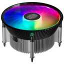 Cooler Master i70C LGA1700 ARGB Intel Low-Profile CPU Air Cooler, Anodized Black Aluminum Fins, Copper Insert Base, 95W TDP CPU Support, 120mm ARGB 3-Pin Fan for Intel LGA1700 For Desktop