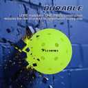 Pro-Grade 40-Hole One-Piece Outdoor Pickleball Balls 3/4/12 Pack - Pro-Player Tested with Wind-Resistant Design, High-Visibility & 300+ Hit Durability for Competitive Play