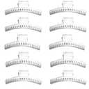 Hair Clips - Set of 10 - Aluminum 3.5 Butterfly Wave Setting Clips for Finger and Marcel Wave Hairstyles