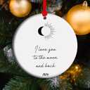 Love You to The Moon and Back Christmas Ornament Keepsake Traditional Grandchild (C1)
