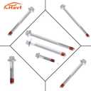 ES72173 Cylinder Head Bolts Set Compatible with Chevy Corvette Silverado GMC Sierra Yukon Cadillac Buick Hummer Pontiac Replaces ES72173