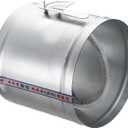 PATIKIL 10" HVAC Duct Manual Volume Damper, Metal Adjustment Airflow Ducting Backdraft Damper Control for Air Ventilation System