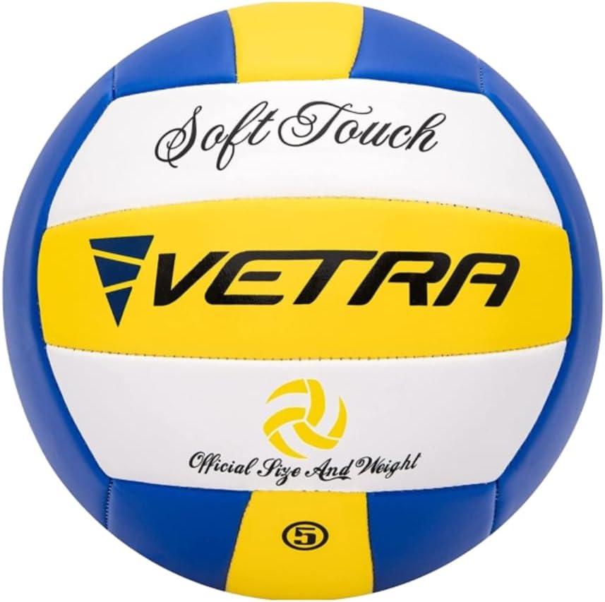 VETRA Premium, Soft Touch Volleyball, Official Size 5, Super Soft Volleyball Training Equipment for Professional & Recreational Use Practice, Sports & Outdoor, Kids, Teen Girls & Boys, Women & Men