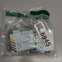 E1000 Heat Shrink Label Tapes - 0.46'' 11.7mm Black on White Tube Tapes Compatible with PT-E560BTVP E510VP E310BTVP Replacement for Brother P-Touch HSe-231 HSe231 HS-231, 4-Pack