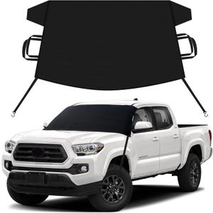 EcoNour Snow Cover for Toyota Tacoma | Heavy-Duty Windshield Cover for Ice and Snow Protection | 600D Oxford Winter Car Cover with S-Hook Straps