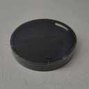 Lazy Susan Organizer Homerays 12 Inch Non-Skid Bamboo Lazy Susan for Kitchen Rotating Spice Rack with Handles, Wood Turntable for Kitchen Cabinet,Countertop (Black, Medium)