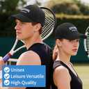 Brand CAPS for Sport, Casual, Fashion, Adjustable Buckle, Running Workouts and Outdoor Activities All Seasons. Black (Black)