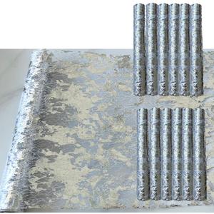 12 Pack Table Runner, Glitter Metallic Mesh Table Runner Roll with Butterfly Decoration,11 Inch x 108 Inch, for Wedding Decorations, Bridal Shower, Baby Shower, Birthday Party