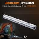 maXpeedingrods Quick Attach Bucket Locking Pin 70091-00149 for Kubota models U45 U55 KX057-4 KX161-3 excavators