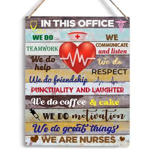 Office Decorations for Work Nurse Office Decorations In This Office We Are Nurses Wall Sign Nurse Gift Clinic Wall Art Medical Staff Artwork Inspirational Quotes Wooden Hanging Sign 10x8 Inch. (multi6)