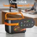Cordless Electric Lunch Box for Adults, 6.3-Cup Rechargeable Self Heating Lunch Box with Scheduled Heating & Automatic Keep Warm, Portable Food Warmer for Work, Office, Travel & Outdoor Use