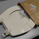 Mayfair Cameron Bone Toilet Seat, Non Slip Heavy Duty Wood, Easy Clean, Made in USA, Round