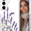 Hungo Compatible for Samsung Galaxy S26+ Plus Case, Thin Slim Cute Girly Skin Cases Protector with Airbag Bumper for Women Girls (Clear Lavender Pink)