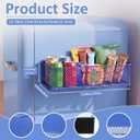 FoldTier 2 Pack Blue Magnetic Fridge Basket, 13.8 x 3.1 x 4.9 Inch
