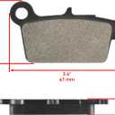 Caltric Rear Brake Disc Rotor with Brake Pad Compatible with Yamaha YZ125 YZ250 YZ450F 2003-2018