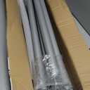 10 Pack Chain Link Fence Post Extensions, 25" Barbwire Arm Extensions for 1-3/8" Top Rail, Galvanized Steel Fence Post Extender for Height (Gray)