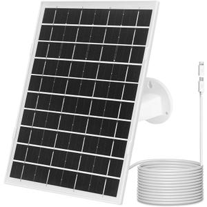 6W Solar Panel for Security Camera, Compatible with Arlo Essential 2K Outdoor(2nd Gen)/Essential XL Camera(2nd Gen)/Essential Spotlight (1Pack)