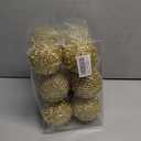 3.15" Christmas Ball Ornaments Glitter Shatterproof Christmas Tree Ornaments Sequin Xmas Hanging Balls Decorations for Wedding Party Holiday(Gold, 12pc-8cm)