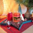 14.5 oz Mulberry Candle with 3 Wick Glass Jar Mulberry Scented Votive Candles Essential Fragrance Oils Highly Fragranced, 90 Hour Burn Time, Clean Burning for Christmas Holiday Collection