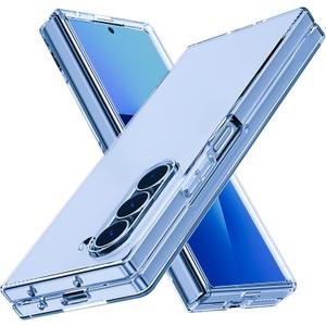 for Samsung Galaxy Z Fold 7 Clear Case,Built-in Front Screen Protector, Anti-Yellowing,Military-Grade Drop-Proof,Ultra-Thin Slim Fit,Durable Clear Phone Case,Compatible with Z Fold7,Clear