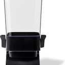 FHJP Cereal Dispenser Countertop, 5L Kitchen Organization Cereal Containers Storage, Desktop Candy Dispenser Plastic Cereal Dispenser, Snack Containers Can Hold Granola, Dry Food, Grain (Black)