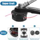 5 Pack String Trimmer Head SRM-225 for Echo Speed Feed 400 SRM-230 SRM225 SRM-210 SRM2100 Echo Weed Eater PAS210 PAS211 PAS225 PAS230 PAS260 Shindaiwa T195S T220 T222 T230 T231 Straight Shaft Trimmer