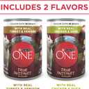 Purina ONE True Instinct Tender Cuts in Gravy With Real Turkey and Venison, and With Real Chicken and Duck High Protein Wet Dog Food Variety Pack - (Pack of 12) 13 oz. Cans (EXP 05/01/28)