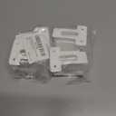 2 x NIIIYTYB 4Pcs Closet Shelf Brackets Wire End Bracket Holders for Closetmaid Shelving Wall Mount Support Hardware with Plastic Caps Closet Shelf Bracket Set for Rubbermaid Closet System