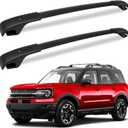 Roof Rack Cross Bars Compatible with Ford Bronco Sport Base & Bigbend & Outer Banks (on Road) 2021 2022 2023 2024 Aluminum Crossbars Rails Rooftop Cargo Racks Luggage Ski Bike Snowboard Carrier