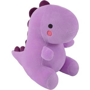 Plush Dinosaur Stuffed Animal, Cute Toys Anime Dinosaur Soft Throw Pillow Gift for Children Boys Girls Purple 10.8 inch
