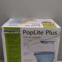 Presto 04867 Poplite Plus Hot Air Popcorn Popper - Built-In Measuring Cup + Melts Butter, Easy to Clean, Built-In Cord Wrap, 18 Cups, Aqua
