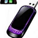 Wireless CarPlay Adapter for iPhone, Apple CarPlay & Android Auto, Mini 7-Color Ambient Light Car Play Dongle, Converts Wired to Wireless, Compatible with Built-in CarPlay Vehicles, Easy Plug & Play