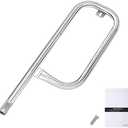 QuliMetal 304 Stainless Steel 60040 Grill Burner Tube for Weber Q1000, Q1200, Q100, Q120, Baby Q, 386001, 386002, 516002, 516001, 50060001, 51060001 Gas Grills, Replacement for 69957/41657, 17 Inch