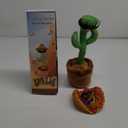 Dancing Cactus Toy, Talking Cactus Toys, Easter Volume Adjustable Gift for Baby Girls Boys Kids 3 6 9 12 Year Old, Repeat What You Say Toy of Easter Gifts-Hooded Beard