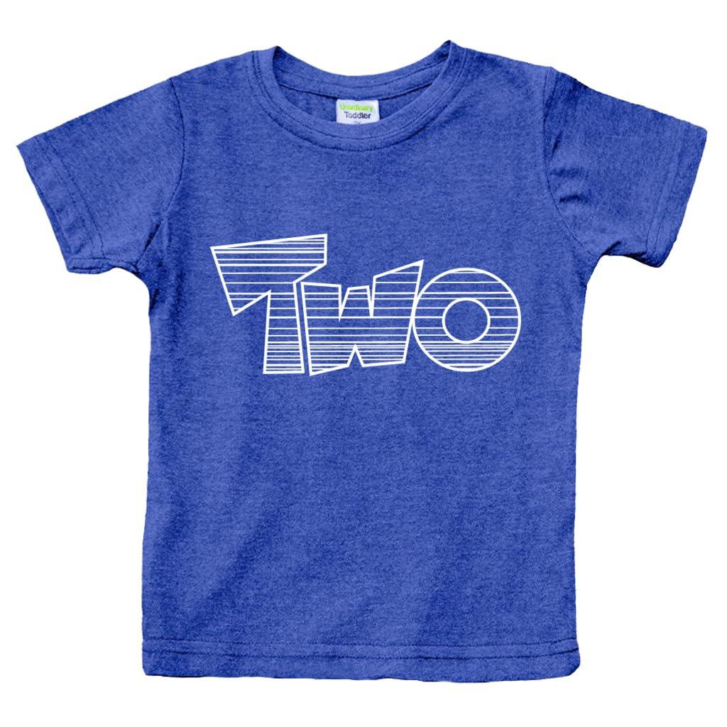 2nd Birthday Shirt Toddler Boys 2 Year Old Kids Outfit boy Second Party t-Shirt Two (US, Age, 3 Years, Charcoal Blue)