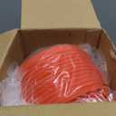 Domensi 12 Pcs Orange Basketball Sport Ball Plastic Tumbler with Lid and Straw 24oz Reusable Plastic Cups Gifts for Fan Friend Birthday Sport Party Gifts Supplies