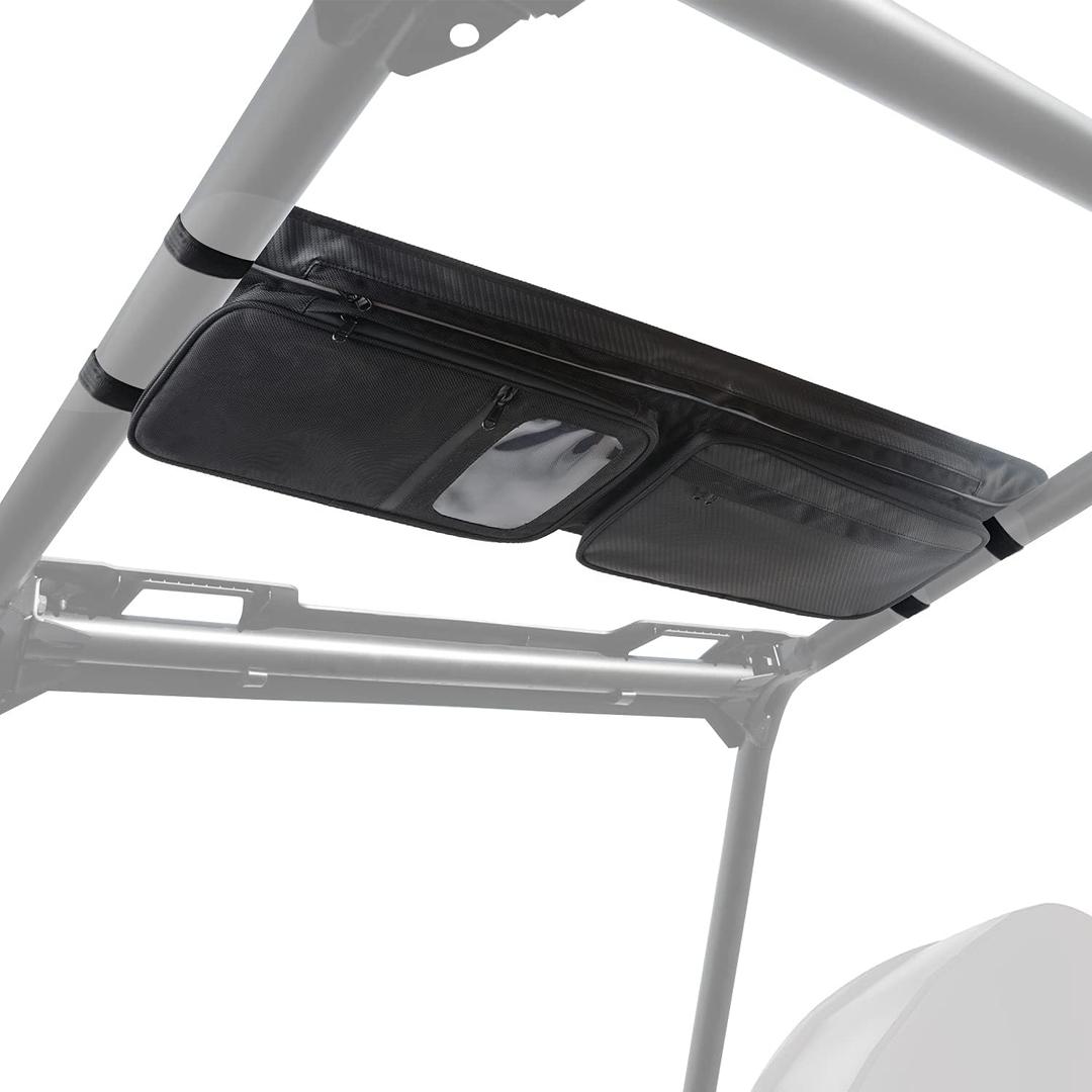 Z8 RZR PRO XP Roof Bag - Large-Capacity Overhead Storage with Metal Rod to Prevent Sagging, Waterproof RZR Accessories Compatible with 2014-2021 Polaris RZR XP 1000 / S 1000, and Can Am Commander MAX (Black)