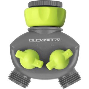 Flexzilla 2-Way Hose Splitter, ZillaGreen/Gray - HFZGA60